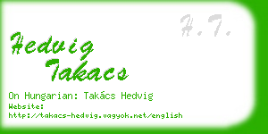 hedvig takacs business card